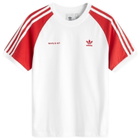 Adidas Women's x Sporty & Rich T-Shirt in White/Collegiate Red
