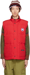 Canada Goose Red Freestyle Crew Down Vest