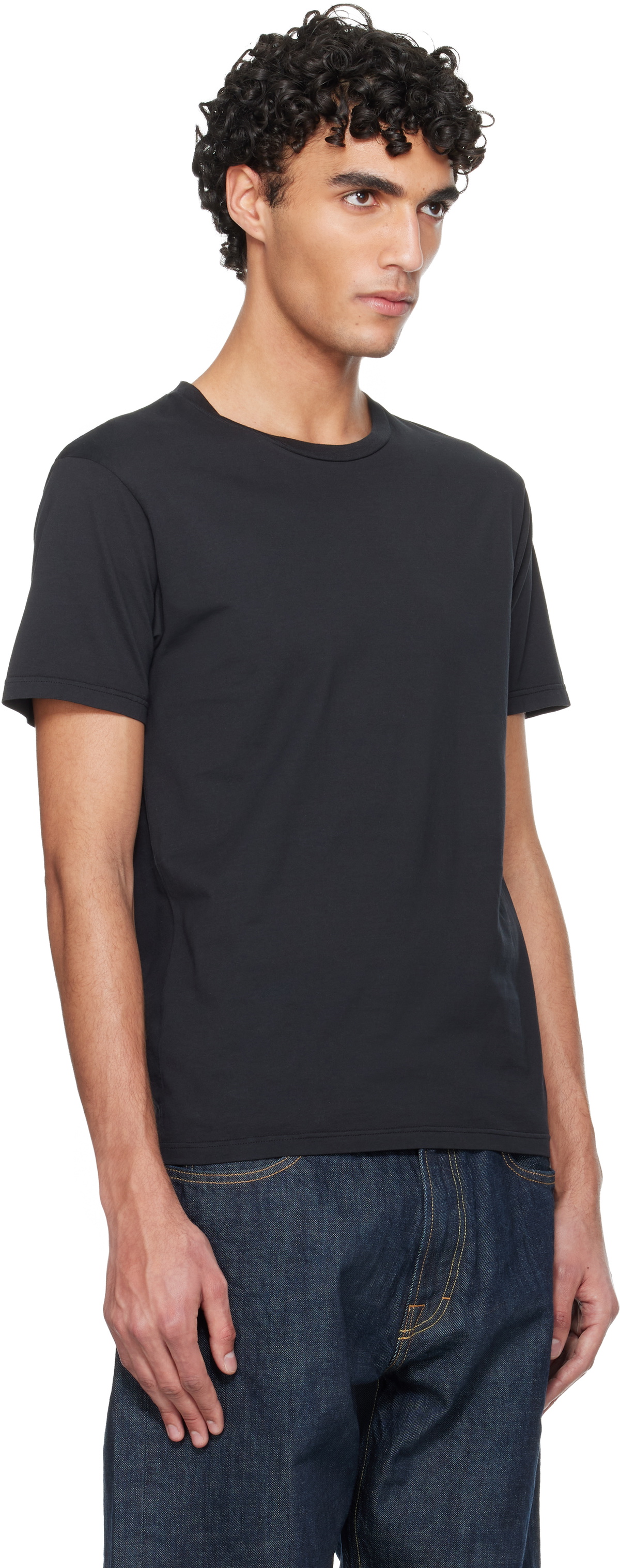 Rier Black Fitted T-shirt