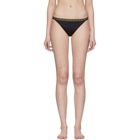 Versace Underwear Black Greek Key Bikini Bottoms