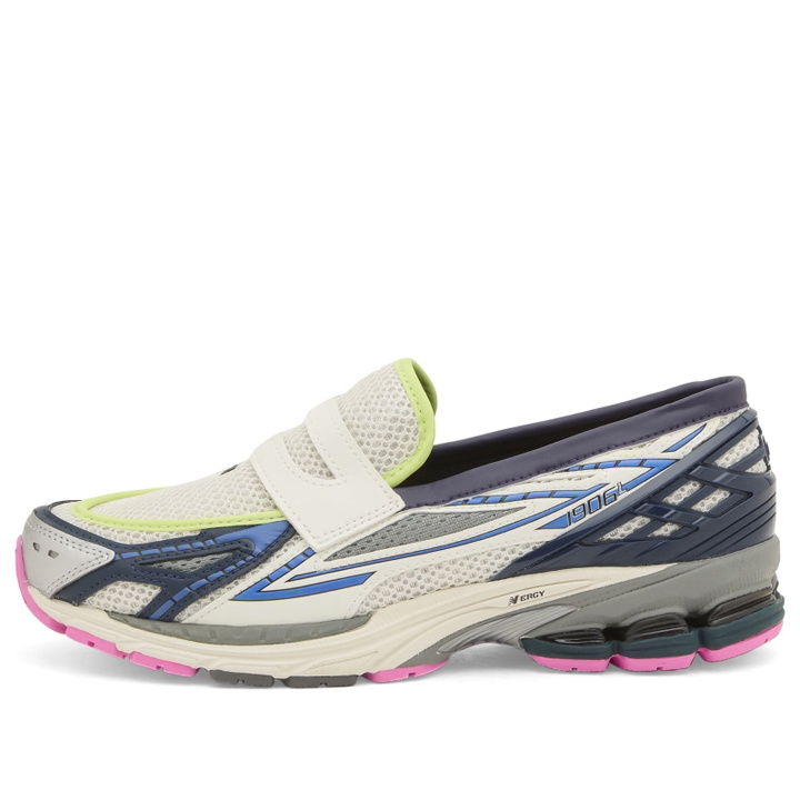 Photo: New Balance 1906 Loafer Sneaker in Silver Metallic/Nb Navy/Pink Heat