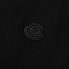 Moncler Men's Rubber Patch Logo T-Shirt in Black