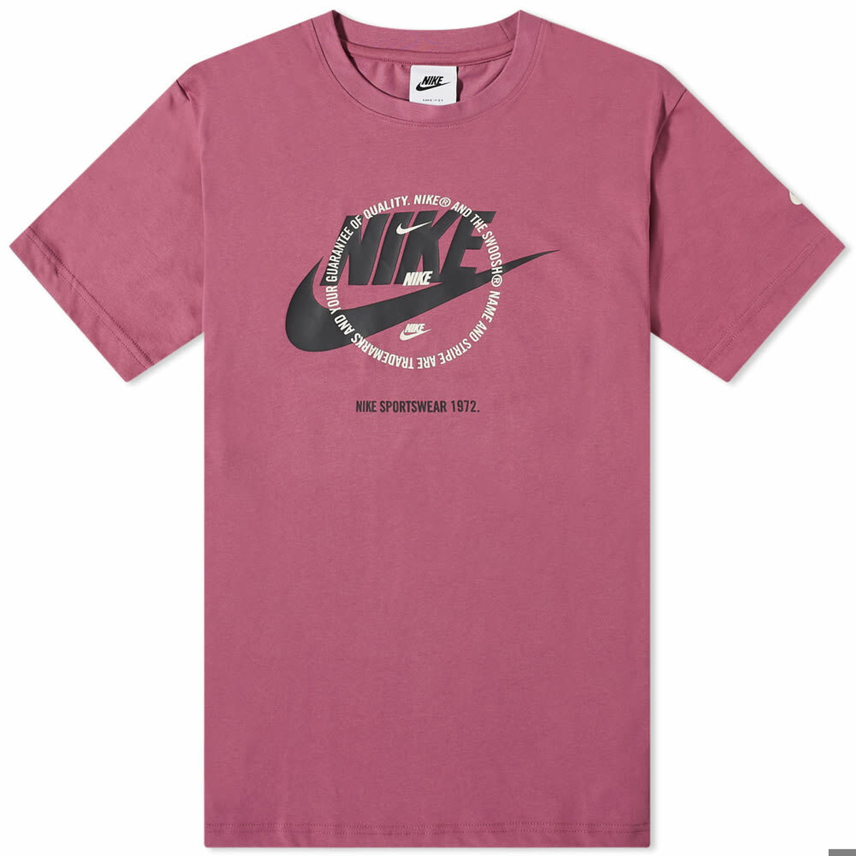 Nike Men\'s Multi Logo in Nike Bordeaux Light T-Shirt