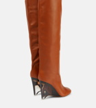 Alaïa Leather knee-high boots