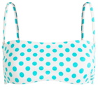 Fruity Booty Women's Frizzante Bikini Top in Aqua White