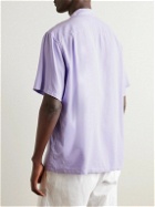 Portuguese Flannel - Dogtown Convertible-Collar TENCEL™ Lyocell Shirt - Purple