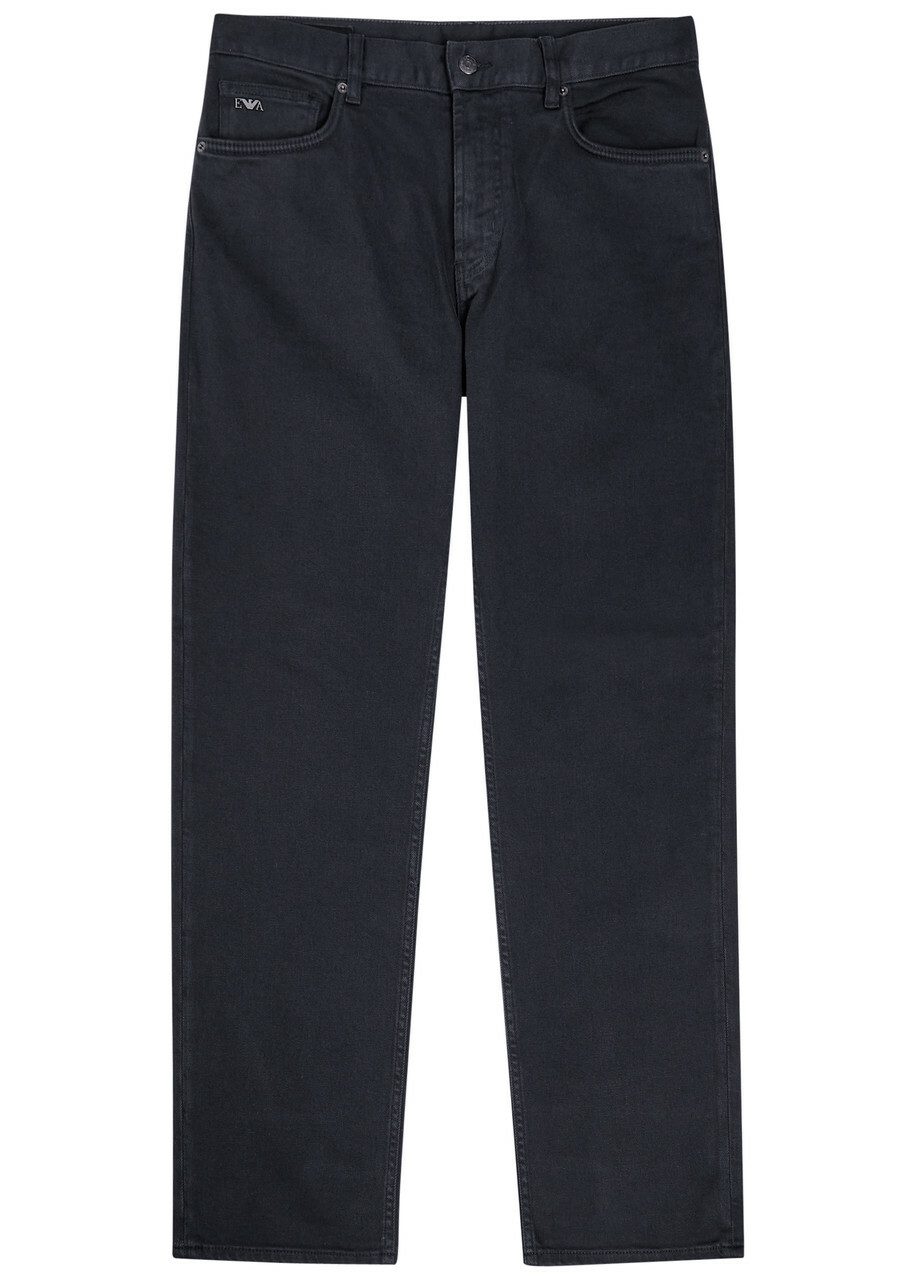 Emporio Armani J76 Straight-leg Jeans Black