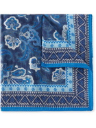 Etro - Paisley-Print Linen and Silk-Blend Voile Pocket Square
