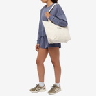 Stylerunner Women's Logo Canvas Tote Bag in Natural