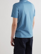 Stone Island - Logo-Appliquéd Cotton-Jersey Polo Shirt - Blue