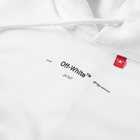 Off-White Cropped Script Hoody