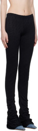 Jade Cropper SSENSE Exclusive Black Twisted Trousers