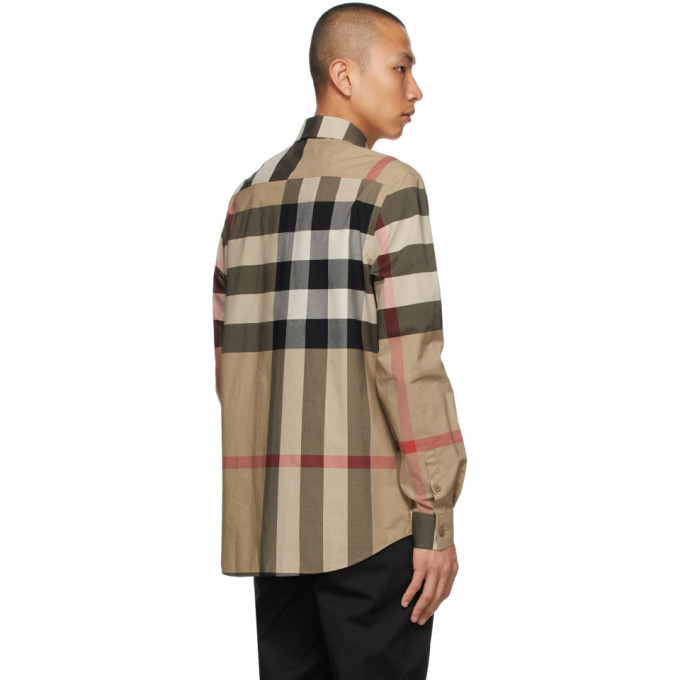 Burberry Beige Vintage Check Love Shirt Burberry