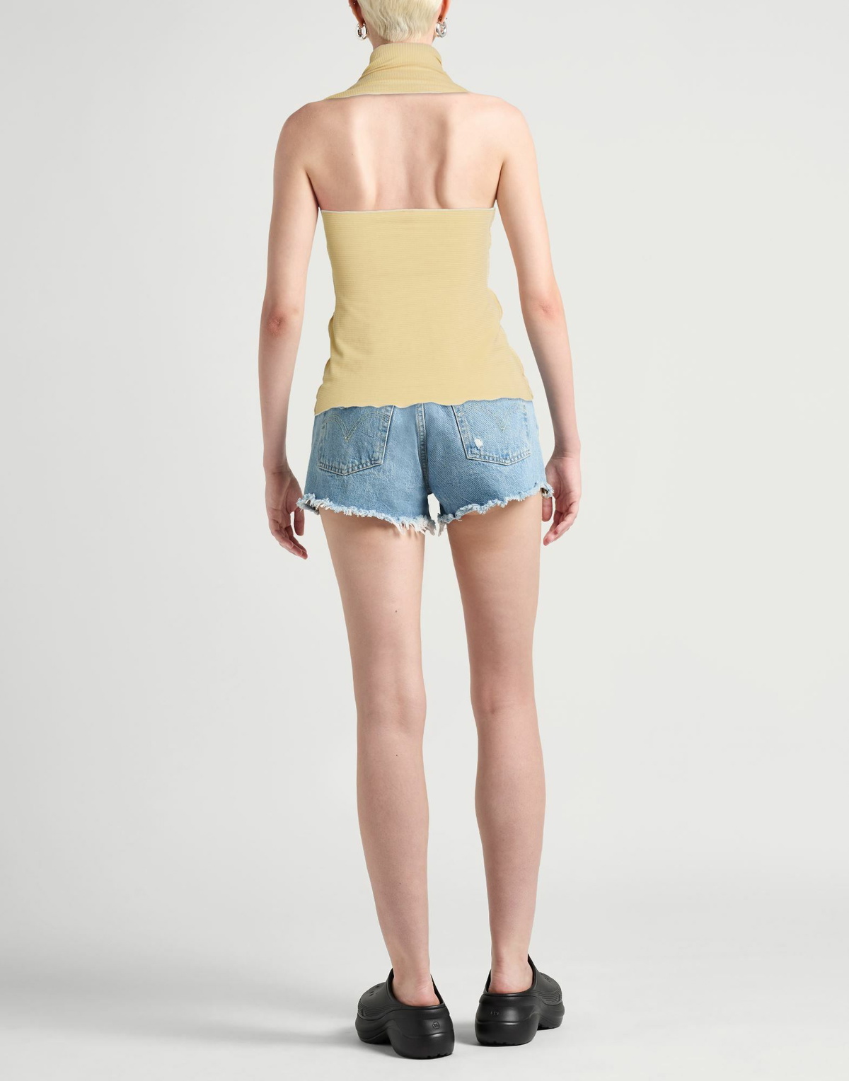 Baserange Womens Top Pastel in Yellow