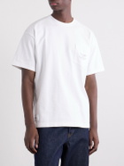 WTAPS - Logo-Appliquéd Printed Cotton-Jersey T-Shirt - White