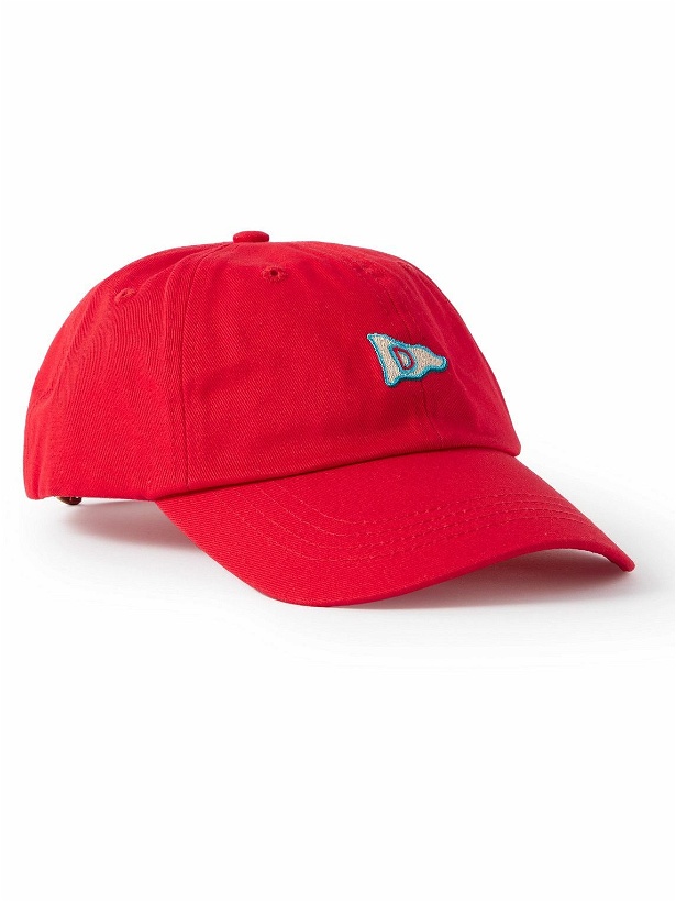 Photo: Drake's - Logo-Embroidered Cotton-Twill Baseball Cap