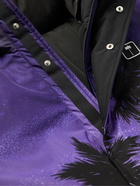 Palm Angels - Palm Sunset Printed Hooded Ski Jacket - Purple