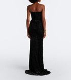 Alex Perry Devoré bustier gown