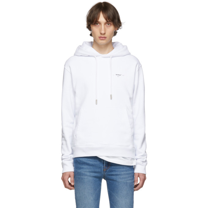 Photo: Off-White White Logo Slim Hoodie