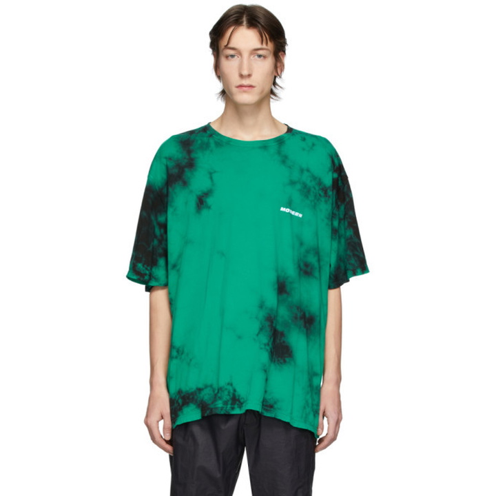 Photo: Off-White Green and Black Tie-Dye T-Shirt