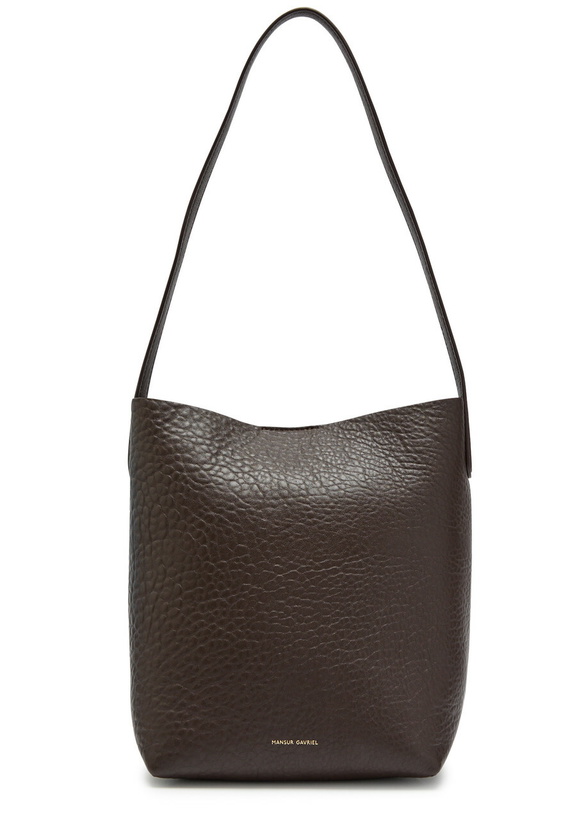 Photo: Mansur Gavriel Everyday Small Leather Tote bag - Dark Brown - One Size
