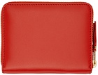 COMME des GARÇONS WALLETS Orange Leather Multicard Zip Card Holder