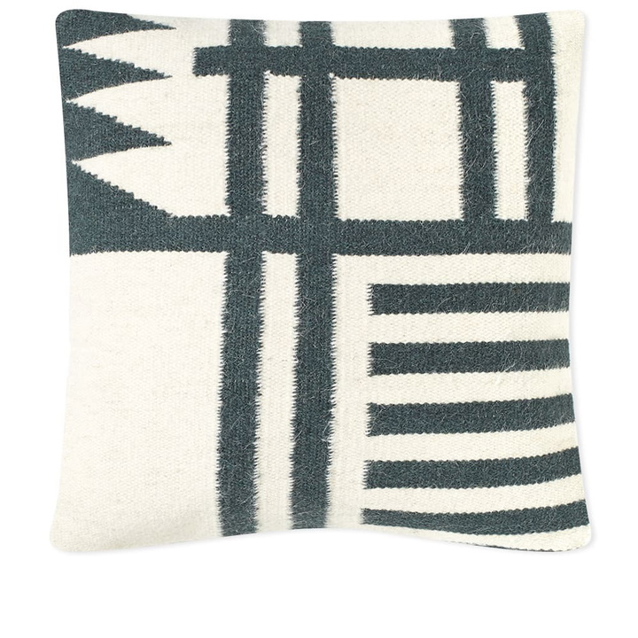 Photo: Ferm Living Kelim Cushion - Black Lines