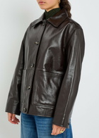 Rag & Bone Mala Leather Jacket Brown