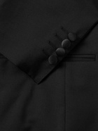 Canali - Satin-Trimmed Wool and Mohair-Blend Tuxedo Jacket - Black