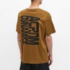 Acronym Men's Dynamics Back Print T-Shirt in Coyote