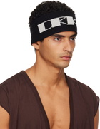 Rick Owens DRKSHDW Black Concordians Cotton Headband
