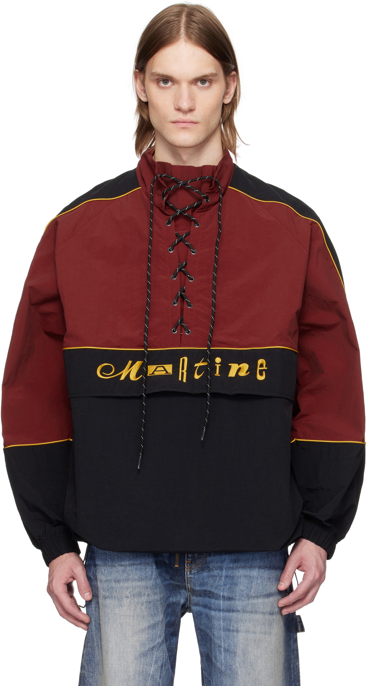 Martine Rose ウォームアップジャケット レッド/ブラック Martine Rose ウォームアップジャケット レッド/ブラック