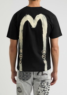 Evisu Daicock Printed Cotton T-shirt Black