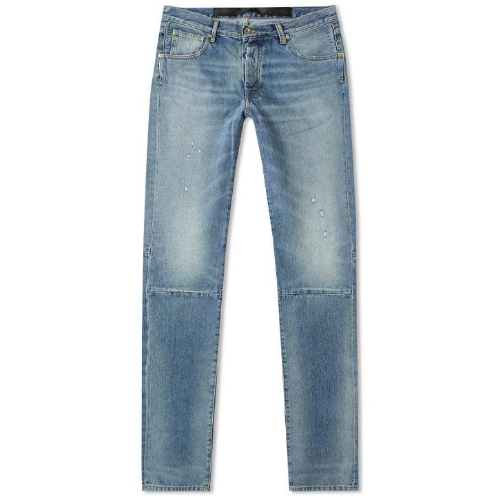 Photo: Unravel Project Repaired Skinny Jean Washed Blue