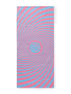 MSFTSrep - Logo-Print Cotton-Terry Beach Towel