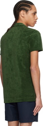 Orlebar Brown Green Terry Towelling Polo