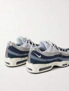 Nike - Air Max 95 Panelled Leather, Suede and Mesh Sneakers - Blue