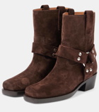 Paris Texas Roxy 45 suede biker boots