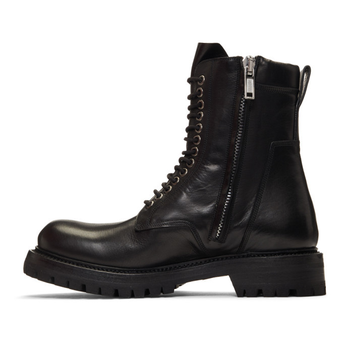 Rick Owens Black Low Army Boots Rick Owens