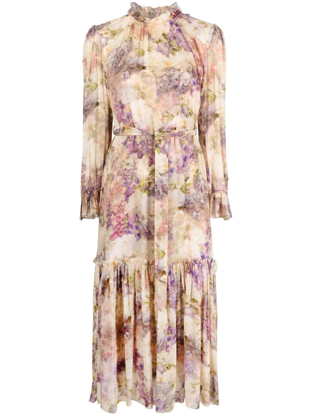 ZIMMERMANN - Floral Print Long Shirt Dress Zimmermann