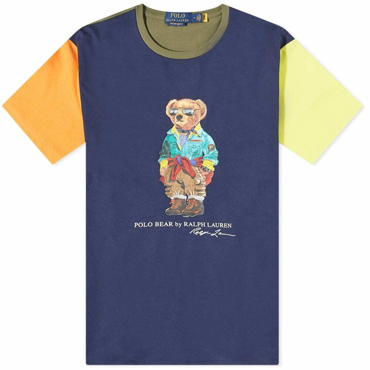 Photo: Polo Ralph Lauren Men's Funmix Trekking Bear T-Shirt in New Ghurka