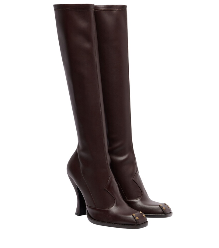 Photo: Etro Studded leather knee-high boots