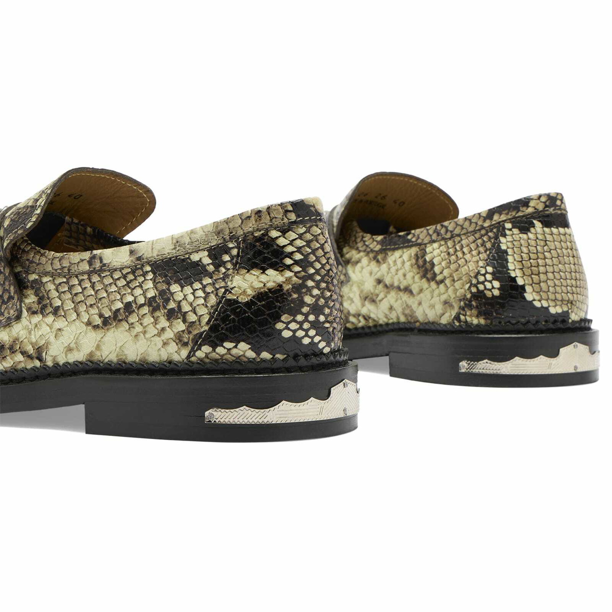 Toga Pulla Women's Toga Archives Snake Embossed Loafer in Natural