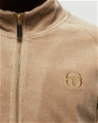 Sergio Tacchini Orion Luxe Velour Top Brown - Mens - Track Jackets