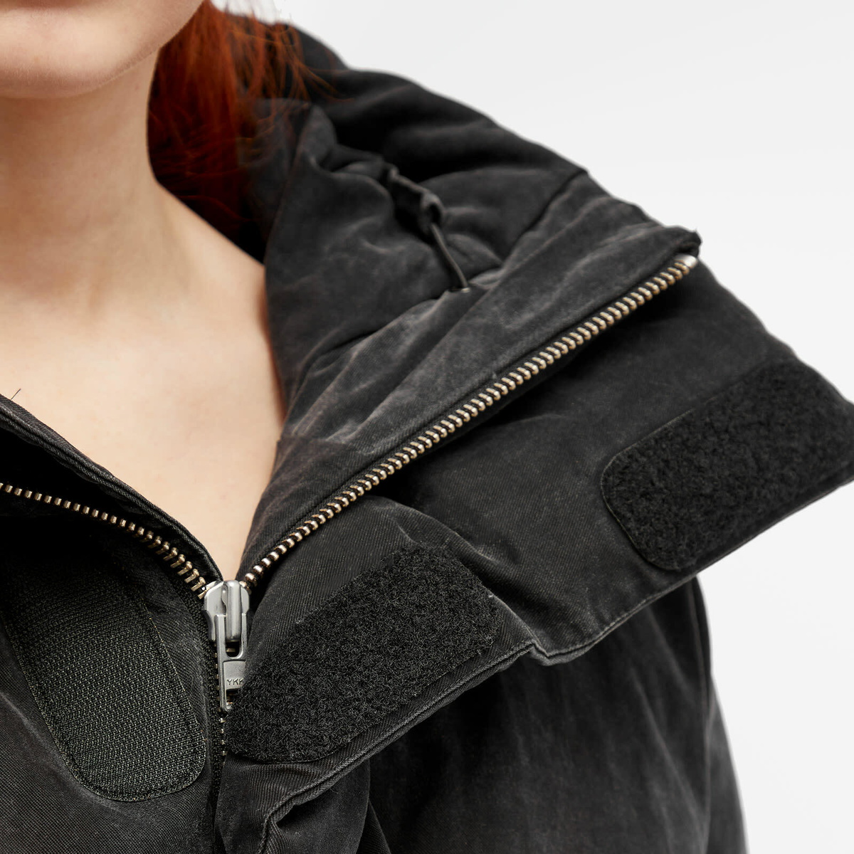 Entire Studios Women's Hooded Puffer in Iron