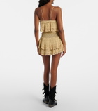Isabel Marant Olzea beaded crochet cotton-blend shorts