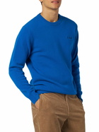 MC2 Saint Barth Man Crewneck Bluette Sweater With St. Barth Embroidery