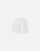 Pinko Lightweight Linen And Viscose Shorts Snow White