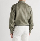 Purdey - Linen-Twill Shirt - Green