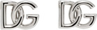 Dolce&Gabbana Silver 'DG' Logo Earrings